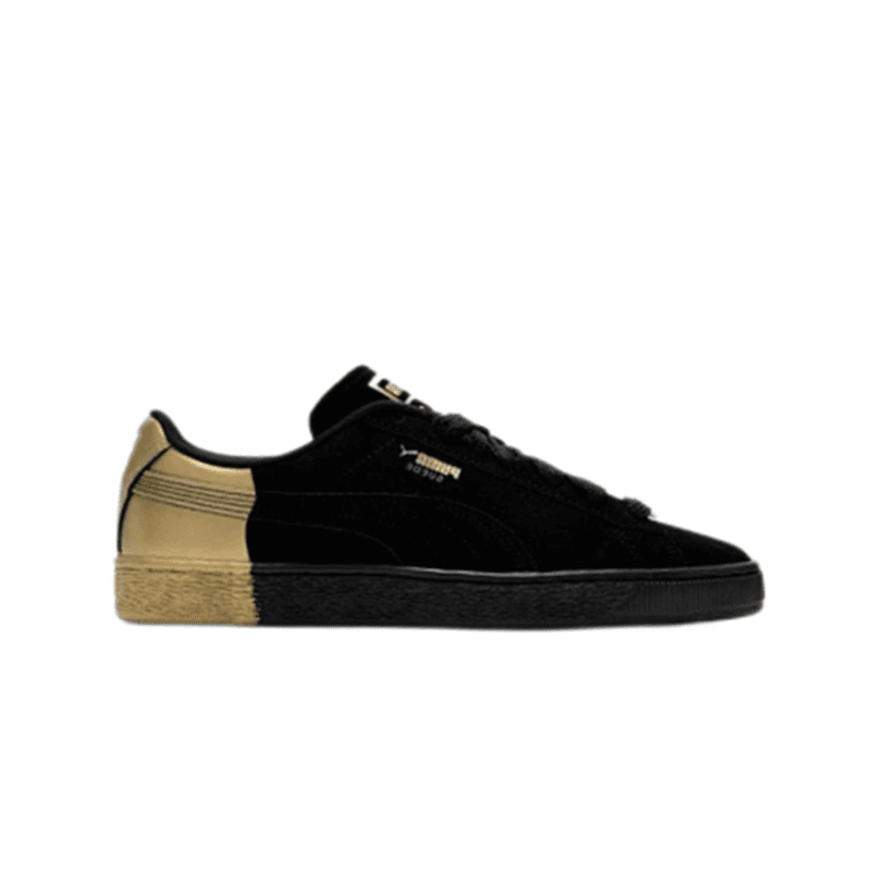Puma Suede Classic Black and Gold Sneakers