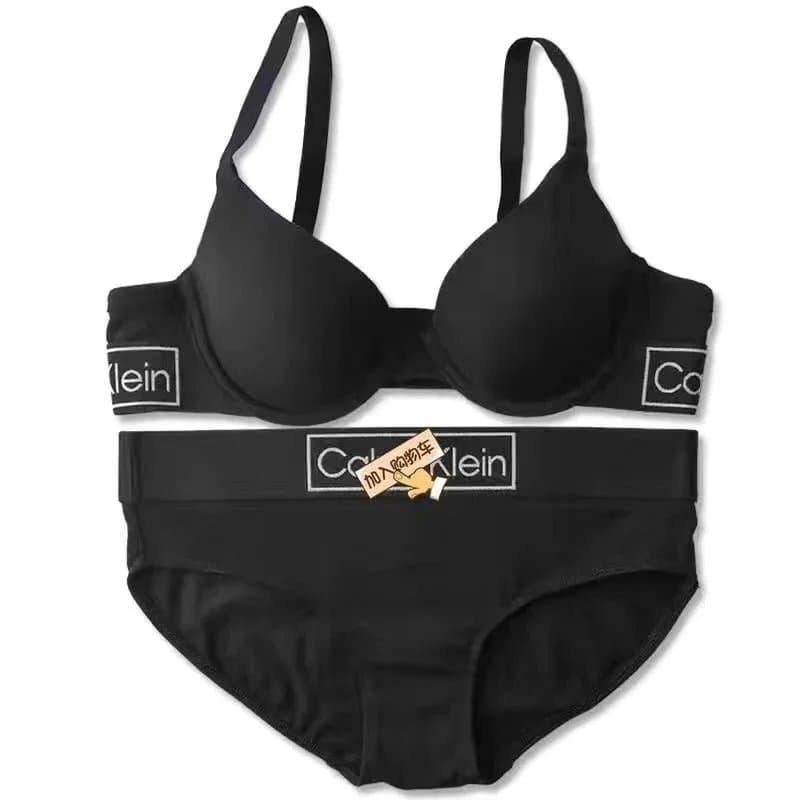 Calvin Klein Black Bra and Panty Set