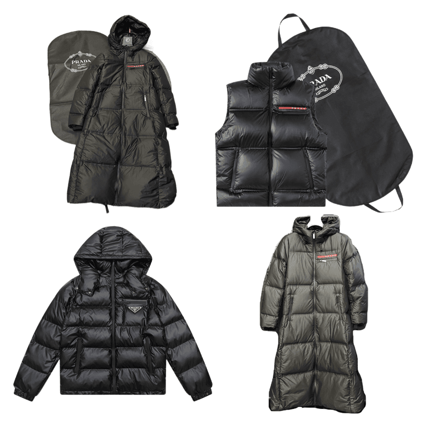 Prada Down Jackets and Vests Collection